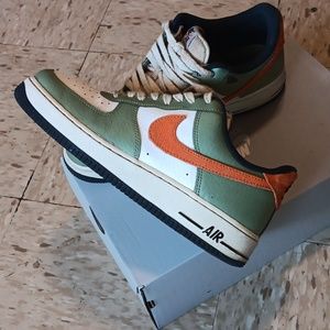 Air Force 1 Olive Green and Orange